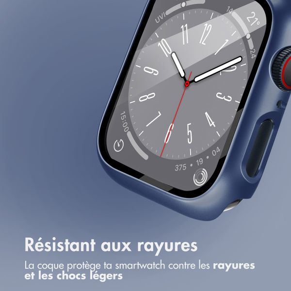 imoshion Coque rigide à couverture complète Apple Watch 4 / 5 / 6 / SE - 40 mm - Bleu foncé