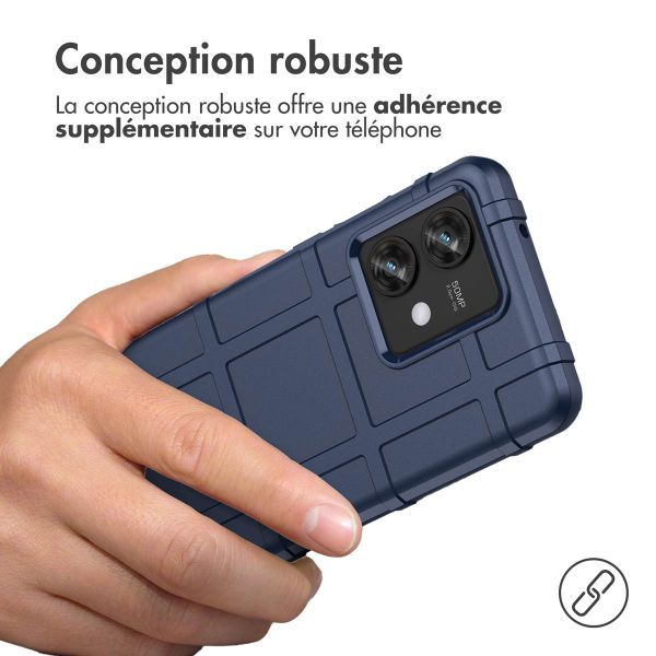 imoshion Coque Arrière Rugged Shield Motorola Edge 40 Neo - Bleu foncé