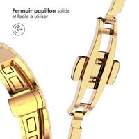 Selencia Bracelet dragon en acier Apple Watch Series 1 t/m 9 / SE (38/40/41 mm) | Series 10 / 11 (42 mm) - Doré