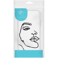 imoshion Coque Design Samsung Galaxy A72 - Visage abstrait - Noir