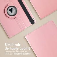 imoshion Coque tablette rotatif iPad Pro 12.9 (2022) / Pro 12.9 (2021) / Pro 12.9 (2020) - Rose