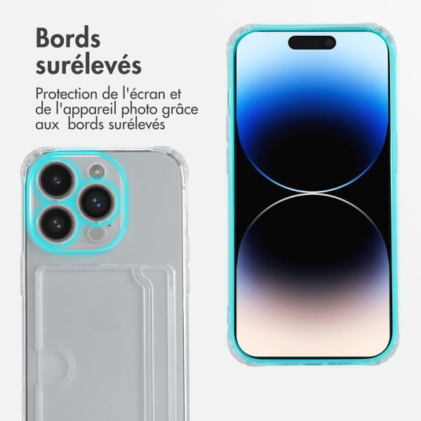 imoshion Coque silicone avec porte-cartes Apple iPhone 14 Pro - Transparent