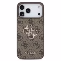 Guess Coque 4G Metal Logo Backcover Apple iPhone 17 Pro - Marron