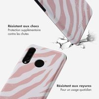 Selencia Coque arrière Vivid Tough Huawei P30 Lite - Colorful Zebra Old Pink