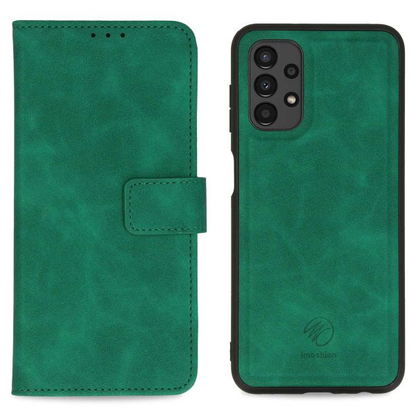 imoshion Etui de téléphone de type portefeuille de luxe 2-en-1 amovible Samsung Galaxy A13 (4G) - Vert foncé