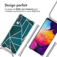 imoshion Coque Design avec cordon Samsung Galaxy A50 / A30s - Petrol Green Graphic