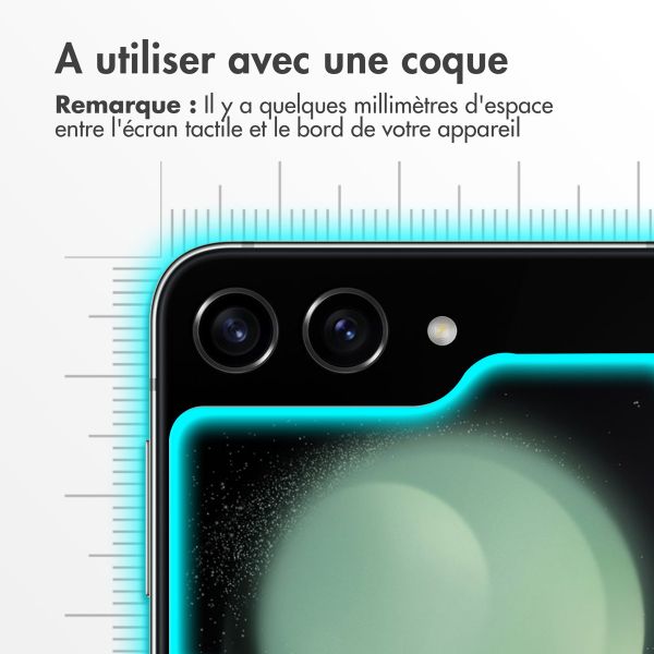 Accezz Protection d'écran en verre trempé Samsung Galaxy Z Flip 5 / 6 / 7 FE