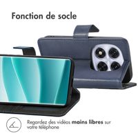 imoshion Étui de téléphone portefeuille Xiaomi Redmi Note 14 Pro Plus (5G) - Bleu foncé