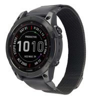 imoshion QuickFit® Bracelet magnétique milanais Garmin Watch | connexion 22 mm - Noir