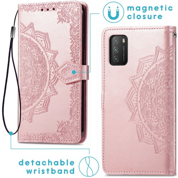 imoshion Etui de téléphone Mandala Xiaomi Poco M3 - Rose Champagne