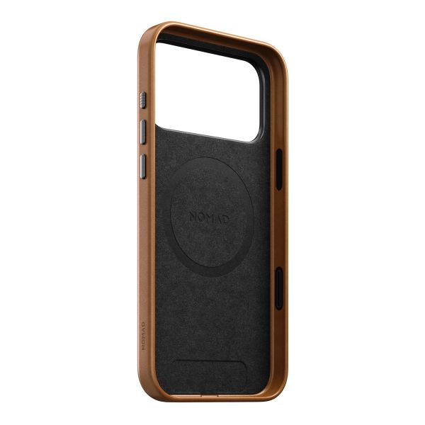 Nomad Coque arrière Traditional Leather avec MagSafe Apple iPhone 17 Pro Max - English Tan