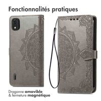 imoshion Etui de téléphone portefeuille Mandala Nokia C2 2nd Edition - Gris