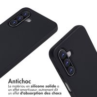 imoshion Coque en silicone avec cordon Samsung Galaxy A17 (5G) - Noir