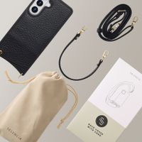Selencia Coque de télephone Nova avec cordon et porte-cartes Samsung Galaxy S26 Plus - Noir