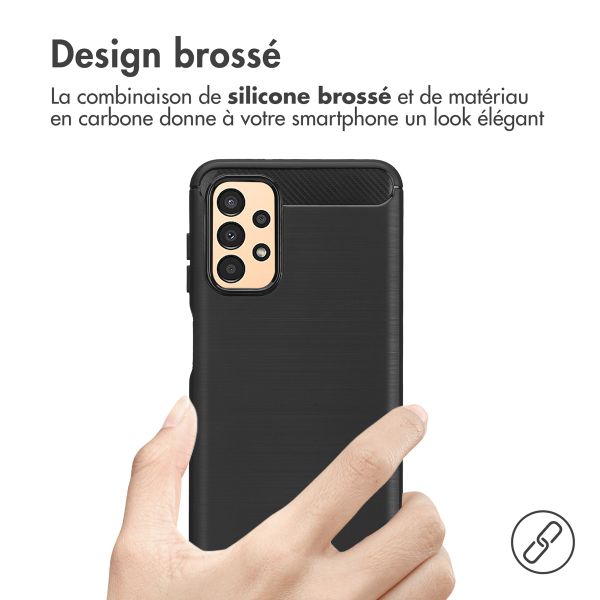 imoshion Coque Brushed Samsung Galaxy A13 (4G) - Noir