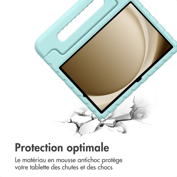 imoshion Coque kidsproof avec poignée Samsung Galaxy Tab A11 Plus / A9 Plus - Soft Blue