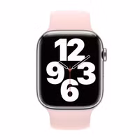 Apple Bracelet Boucle unique en Silicone Apple Watch | 38/40/41/42 mm - Taille 8 - Chalk Pink