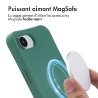 imoshion Coque arrière Color avec cordon amovible et MagSafe Apple iPhone 16e - Vert foncé