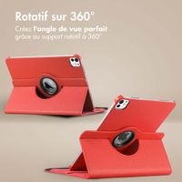 imoshion Coque tablette rotatif iPad Pro 12.9 (2022) / Pro 12.9 (2021) / Pro 12.9 (2020) - Rouge