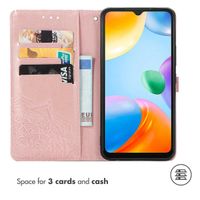 imoshion Etui de téléphone portefeuille Mandala Xiaomi Redmi 10C - Rose Dorée