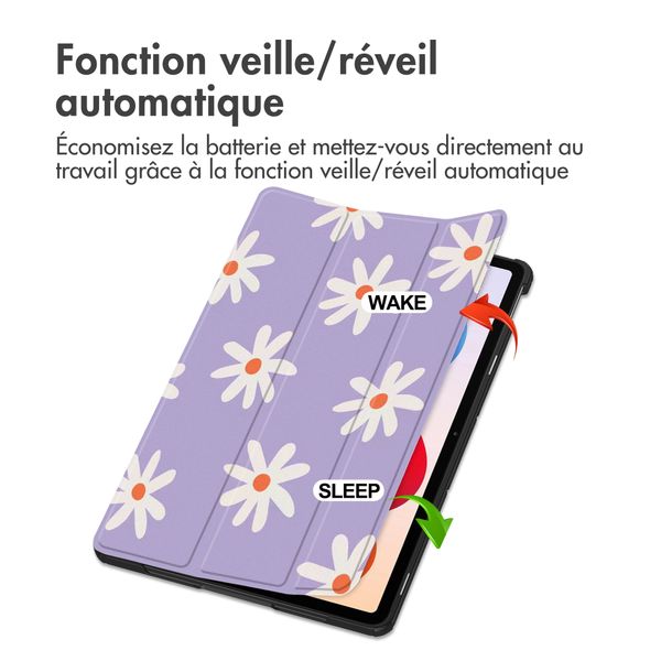 imoshion Coque tablette Design Trifold Xiaomi Redmi Pad 2 Pro - Flower Distance