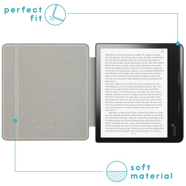 imoshion Design Slim Hard Sleepcover avec support Kobo Sage / Tolino Epos 3 - White Graphic