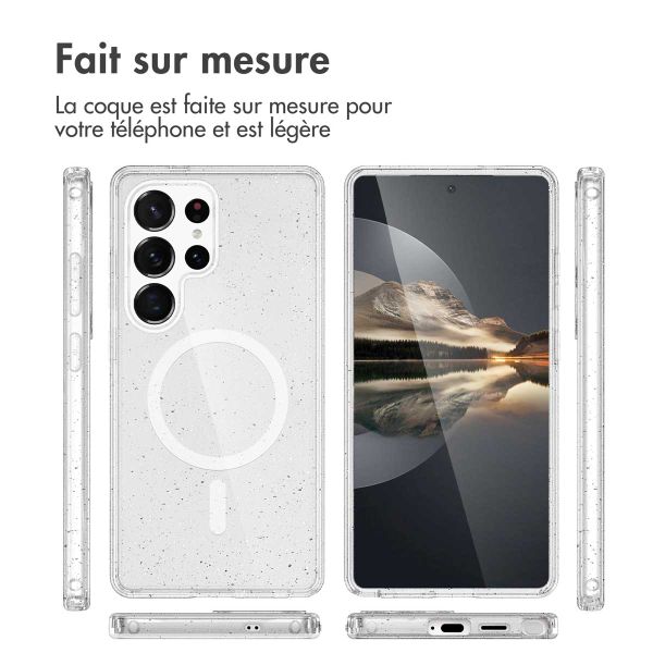 imoshion Coque Pailletée avec MagSafe Samsung Galaxy S25 Ultra - Paillettes Transparent