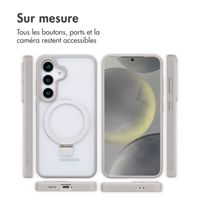 Accezz Coque Ring Stand avec MagSafe Samsung Galaxy S25 - Gris