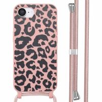 imoshion Coque design en silicone avec cordon iPhone 16e - Animal Pink