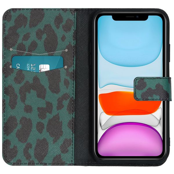 imoshion Coque silicone design iPhone 11 - Green Leopard