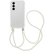 imoshion Coque avec dragonne + bracelet - Perles Samsung Galaxy S24 Plus - Transparent