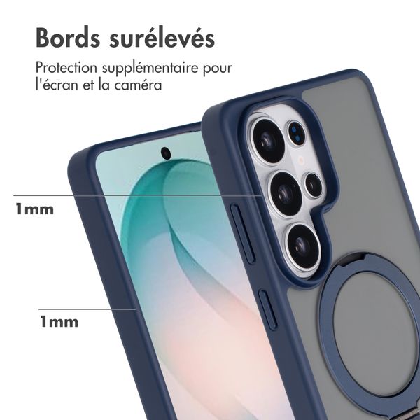 Accezz Coque Ring Stand avec MagSafe Samsung Galaxy S26 Ultra - Bleu