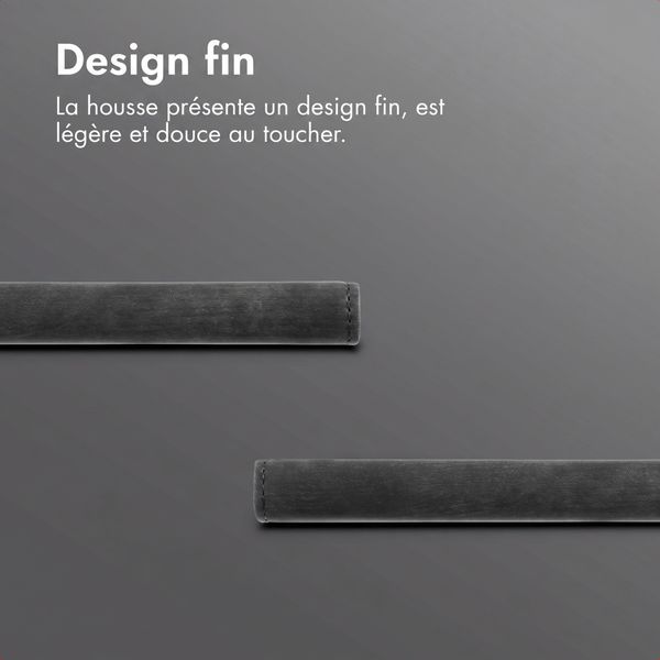 imoshion Étui de téléphone portefeuille Slim Motorola Moto G77 - Noir