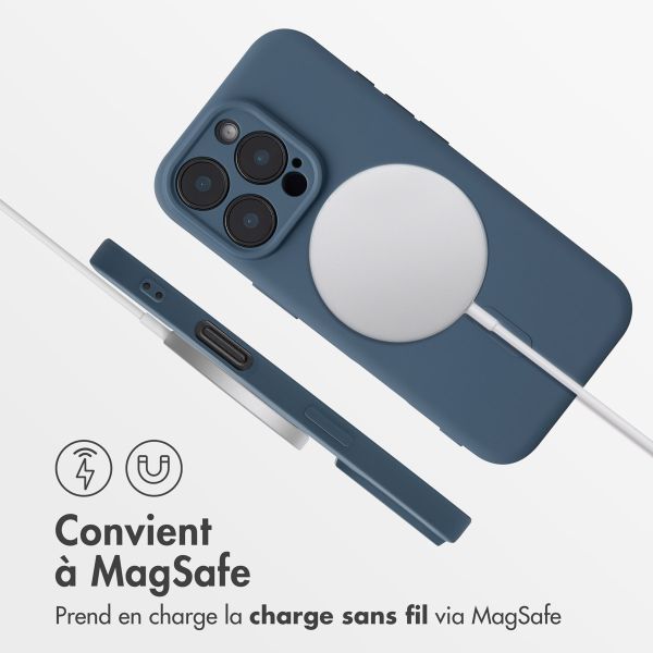 imoshion Coque Couleur avec MagSafe iPhone 16 Pro Max - Bleu foncé