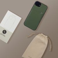 Selencia Coque Riva avec porte-cartes Apple iPhone 16e - Sage Green