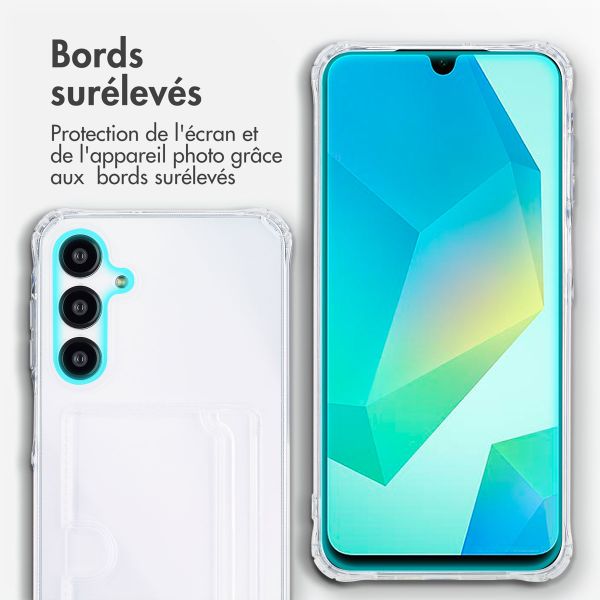 imoshion Coque silicone avec porte-cartes Samsung Galaxy A36 - Transparant / Transparent