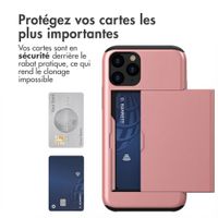 imoshion Coque arrière avec porte-cartes Apple iPhone 11 Pro - Rose Doré