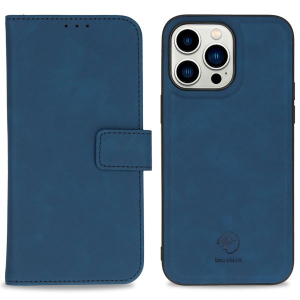 imoshion Etui de téléphone de type portefeuille de luxe 2-en-1 amovible iPhone 14 Pro Max - Bleu