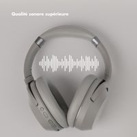 Selencia Casque sans fil Urban Play - Réduction active du bruit (ANC) - Avec étui de rangement - Cosy Grey