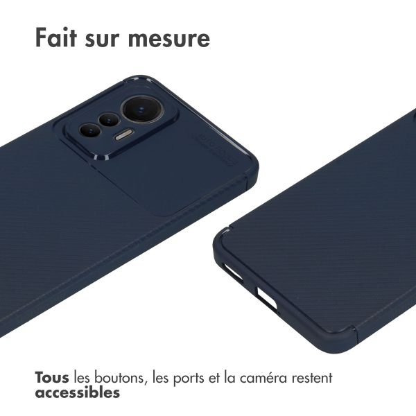 imoshion Coque silicone Carbon Xiaomi 12 Lite - Bleu