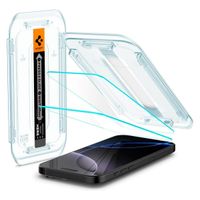 Spigen Protection d'écran en verre trempé GLAStR Fit 2 Paquets + Applicator Apple iPhone 17 / 17 Pro / 16 Pro