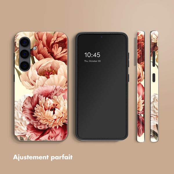 Selencia Coque arrière Vivid Samsung Galaxy S24 - Vintage Peony