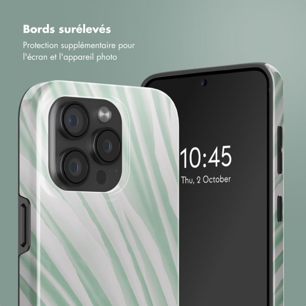 Selencia Coque arrière Vivid avec MagSafe Apple iPhone 15 Pro - Nature Grayed Jade