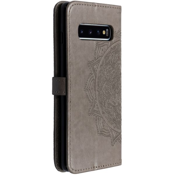 Etui de téléphone portefeuille Mandala Samsung Galaxy S10