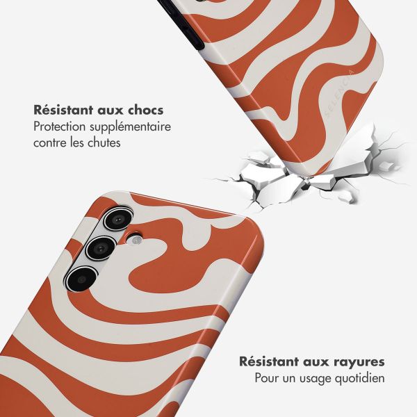 Selencia Coque arrière Vivid Samsung Galaxy A55 - Dream Swirl Orange