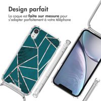 imoshion Coque Design avec cordon Apple iPhone Xr - Petrol Green Graphic