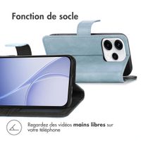 imoshion Étui de télephone portefeuille de luxe Oppo Reno15 (5G) - Bleu clair