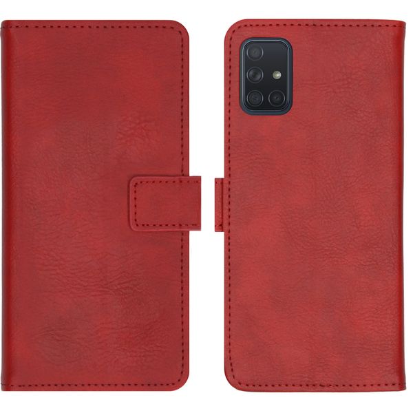 imoshion Étui de téléphone portefeuille Luxe Galaxy A71 - Rouge