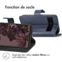 imoshion Étui de téléphone portefeuille Luxe Google Pixel 7 Pro - Bleu foncé