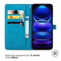 imoshion Etui de télephone Mandala Xiaomi Redmi Note 12 - Turquoise